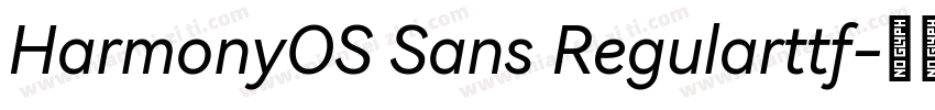 HarmonyOS Sans Regularttf字体转换